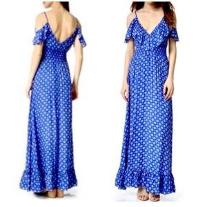 Misa Los Angeles Blue Maxi Dress
